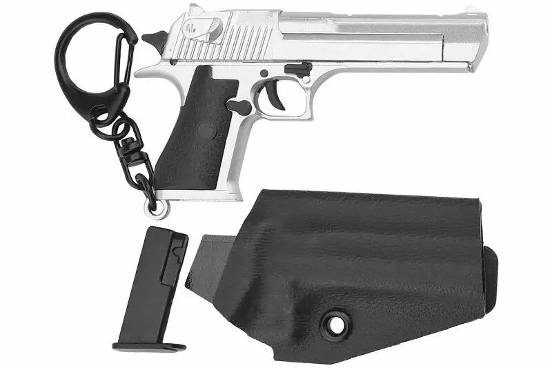 Llavero Desert Eagle Full Plata WOSPORT