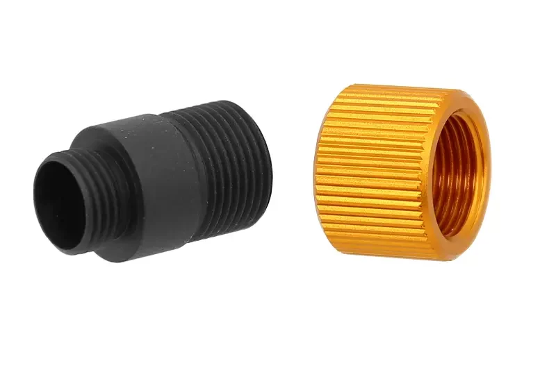 Adaptador Silenciador Tipo C Gold 11mm CW a 14mm CCW Slong