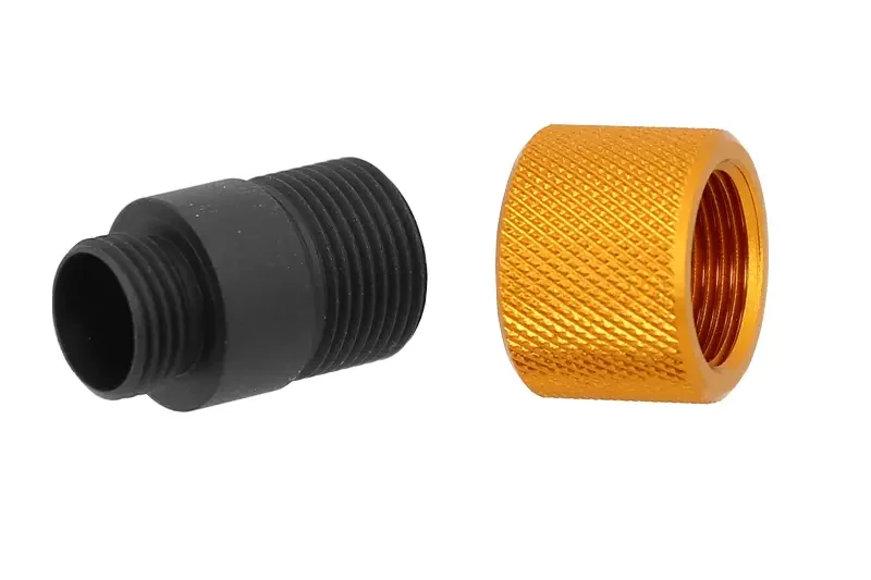 Adaptador Silenciador Tipo D Gold 11mm CW a 14mm CCW Slong