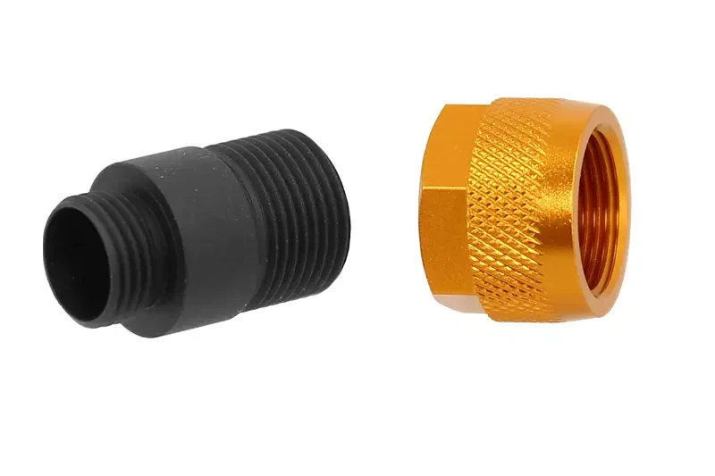 Tipo F 11mm CW a 14mm CCW Slong Silencer Adapter