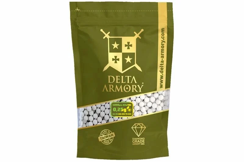 Bolsa de 4000 bolas trazadoras orgánicas Delta Armory de 0,25 g