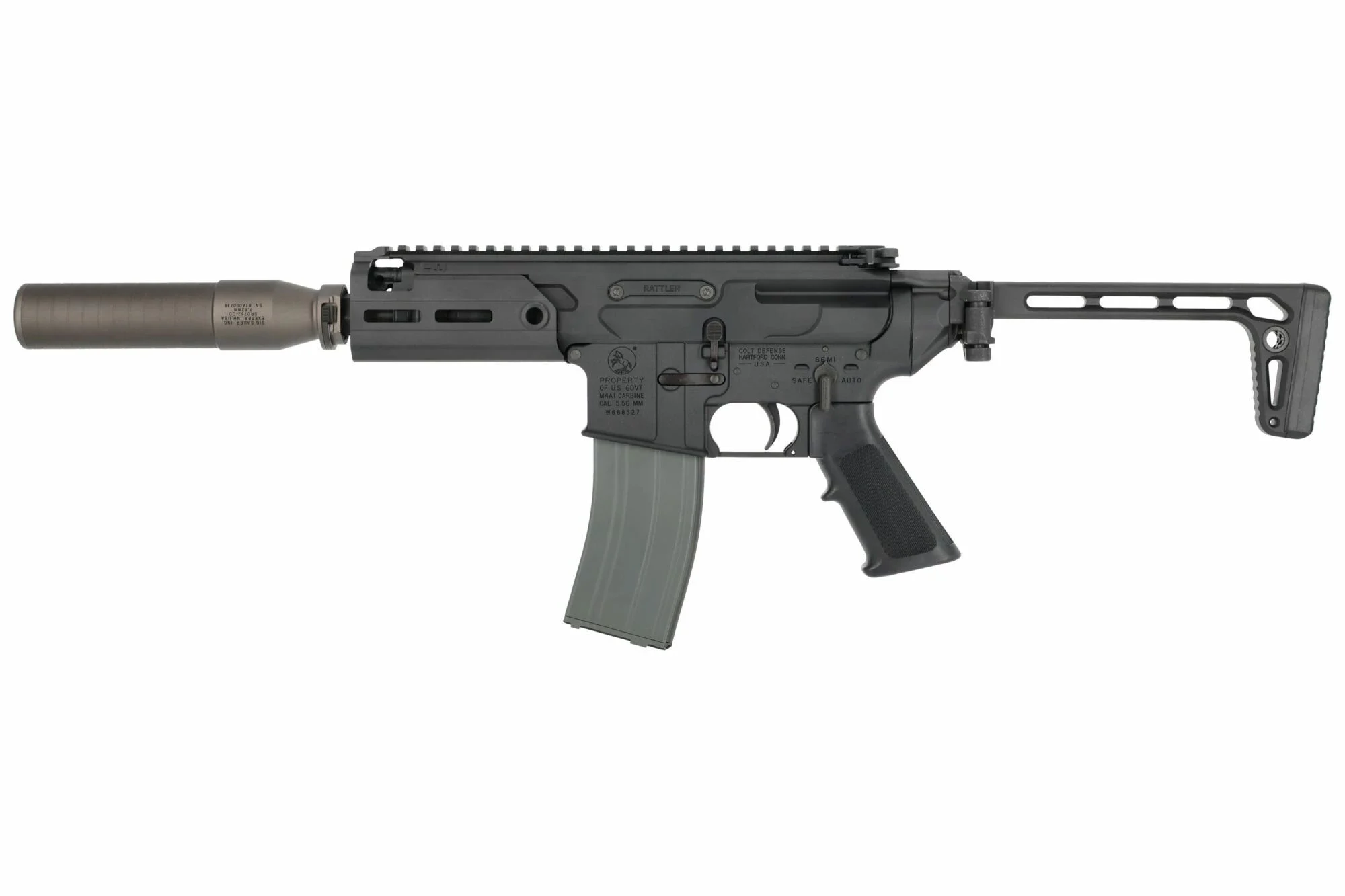 Réplica Rattler SOCOM PDW Negro APFG GBBR