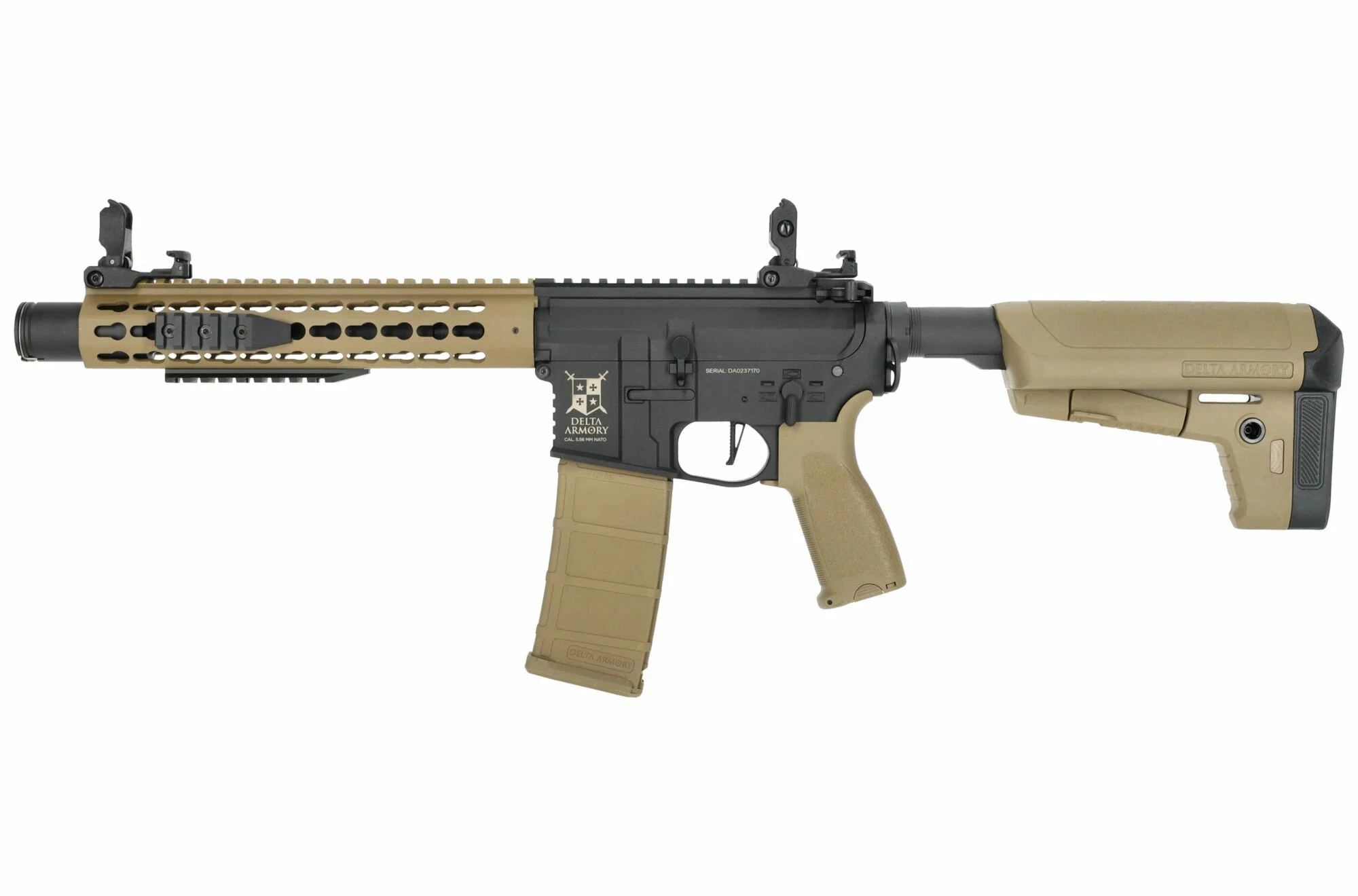 Réplica AR15 KeyMod 10 BRAVO Half Tan Delta Armory AEG