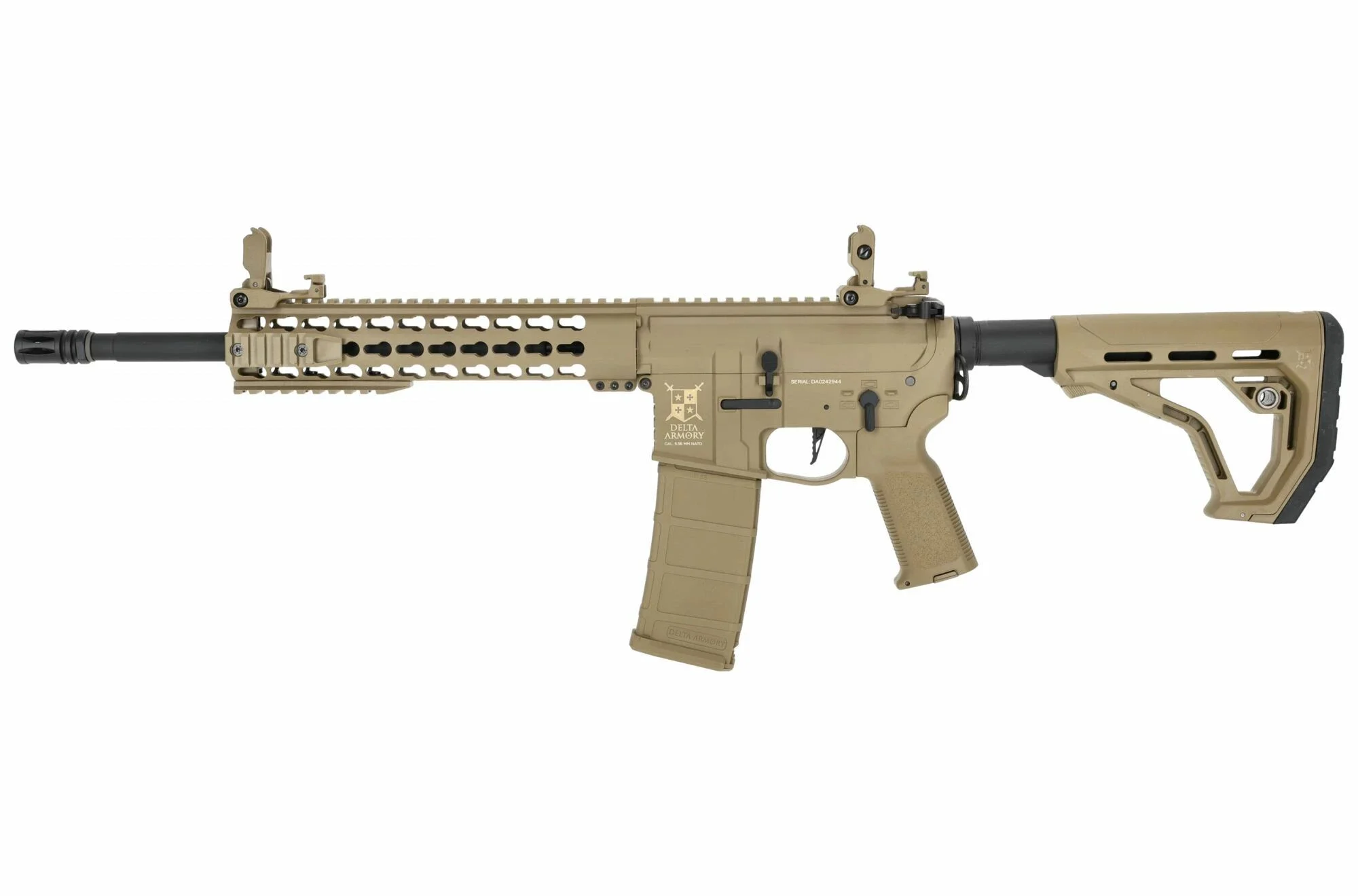 Réplica AR15 KeyMod 10" Charlie EAGLE Tan Delta Armory AEG