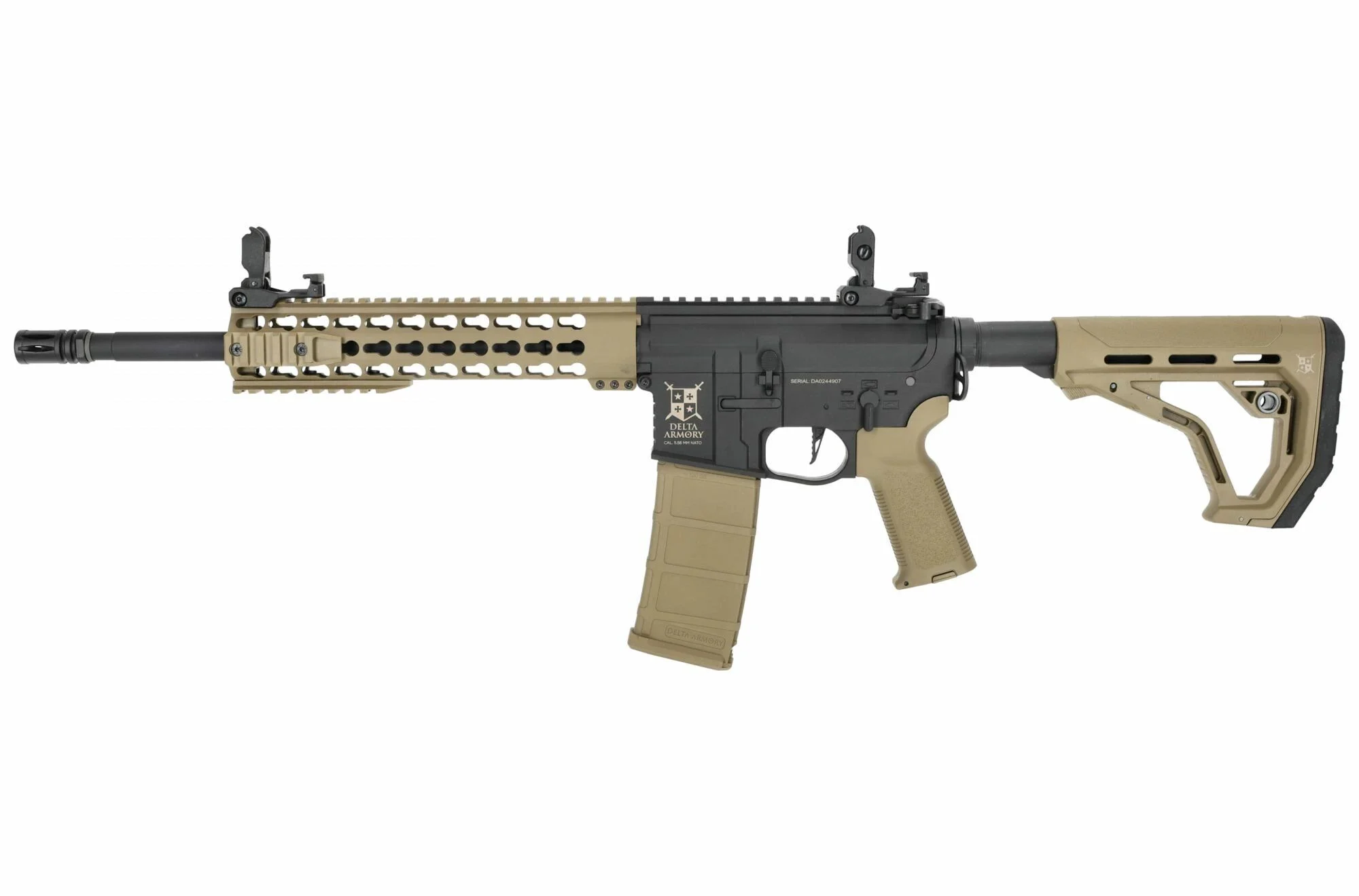 Réplica AR15 KeyMod 10" Charlie EAGLE Half Tan Delta Armory AEG