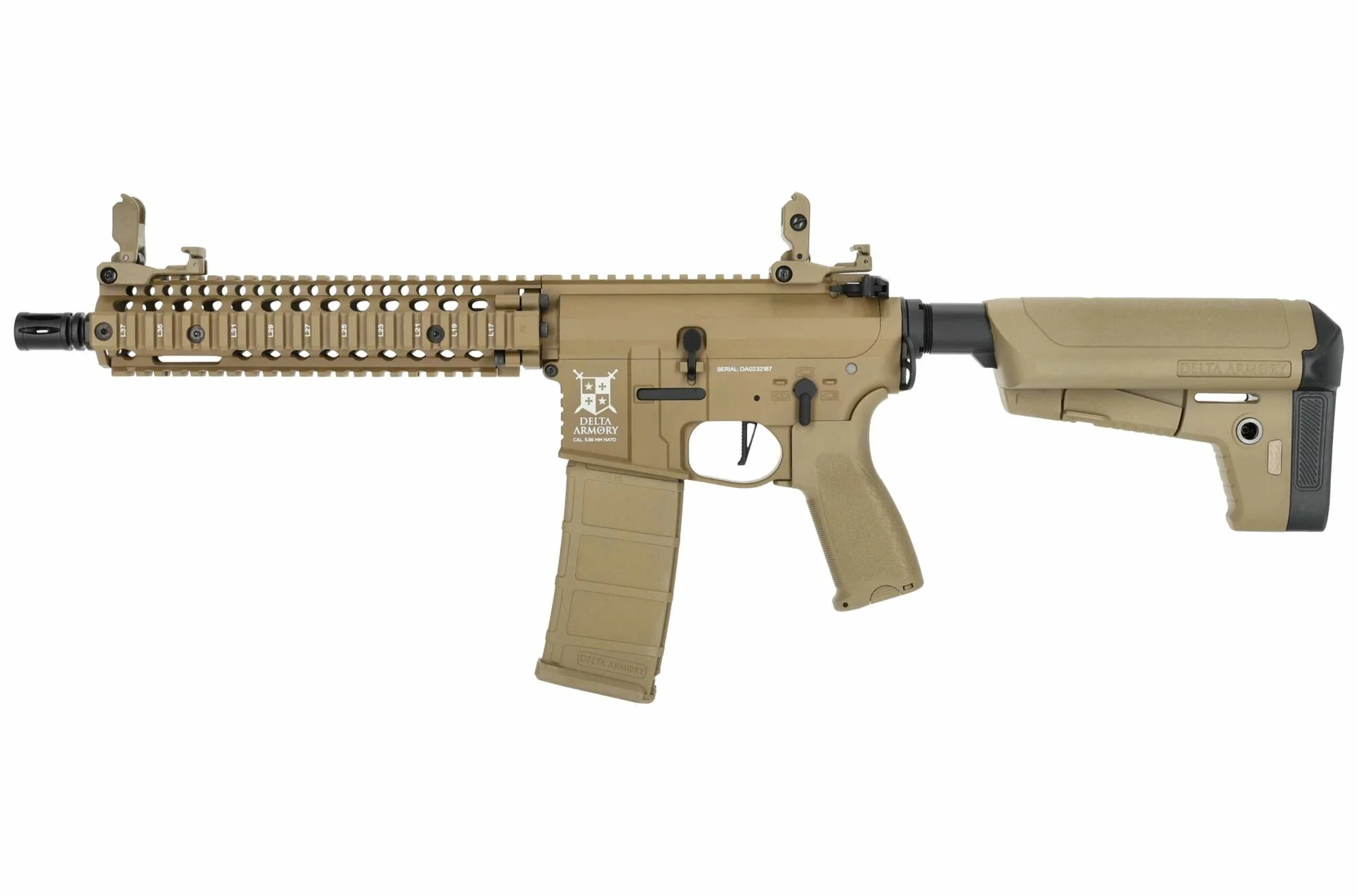 Réplica AR15 MK18 ALPHA Tan Delta Armory AEG