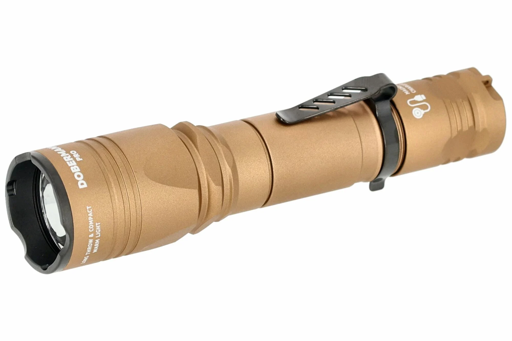 Armytek Dobermann Pro Lámpara Táctica Arena Luz Cálida 1400 Lúmenes