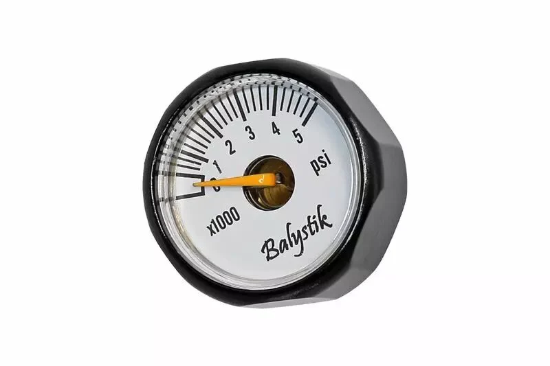 Manómetro 5000 PSI Negro para botella HPA BALYSTIK