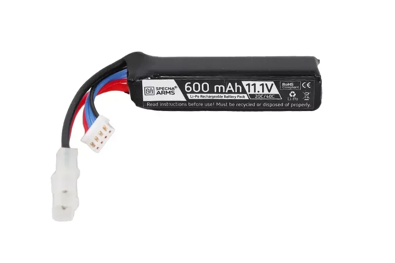 Batería Tamiya SPECNA ARMS LiPo 11.1V 600mAh 20/40C