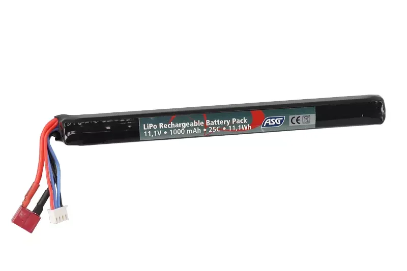 Batería Lipo 11.1V 1000mAh 25C Stick DEAN ASG