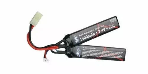 Batería LiPo ASG de 2 celdas 7,4V 1300mAh