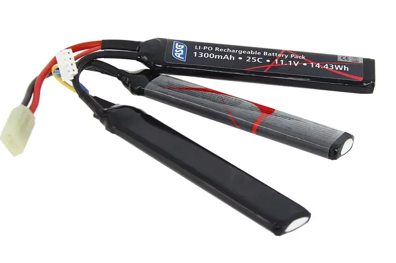 Batería LiPo ASG de 3 celdas 11.1V 1300mAh
