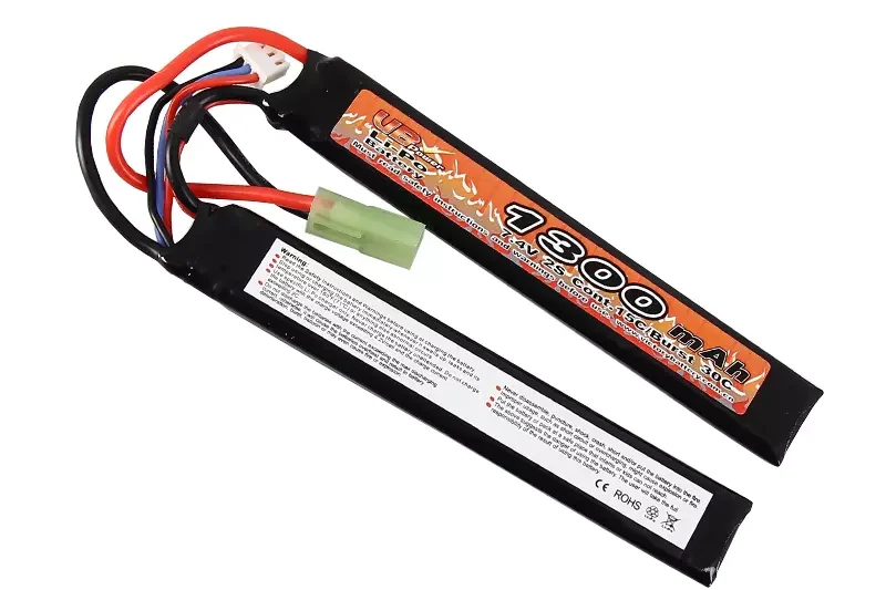 Batería Lipo 7.4v 1300mAh 15C Doble Stick VB