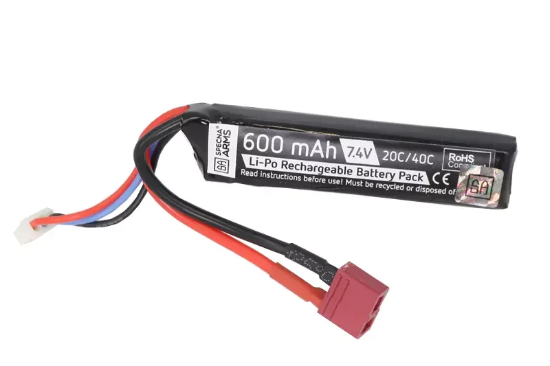 Batería LiPo 7.4V 600mAh 20/40C DEAN SPECNA ARMS