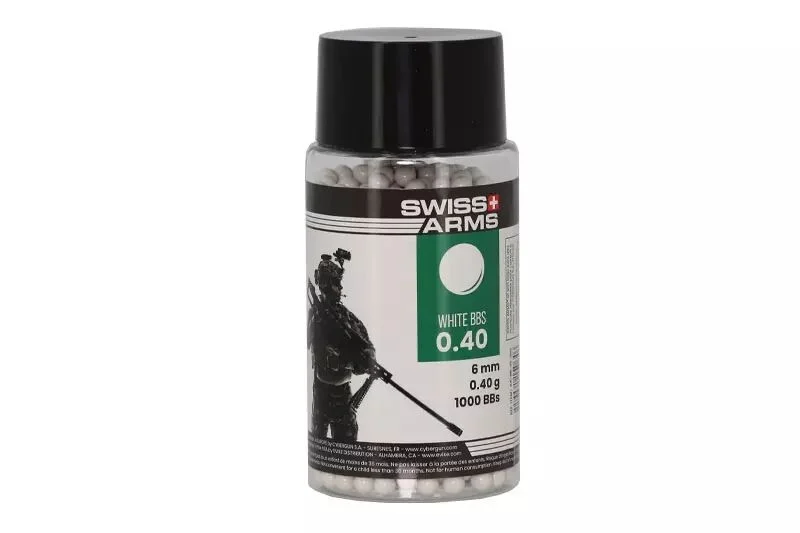 Botella de 1000 balines Swiss Arms Bio de 0,40 g