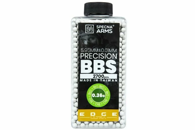 Bote de 2700 bolas bio Precision de 0,36 g EDGE ULTRA SPECNA ARMS
