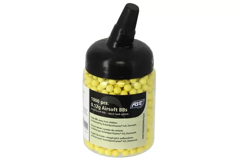 Botella de 1000 balines 0,12g ASG