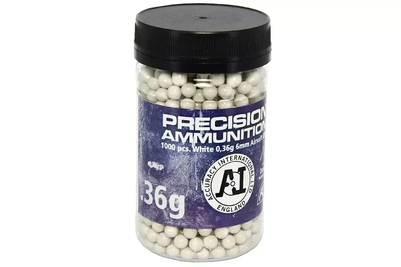 Botella de 1000 balines 0,36g Accuracy ASG