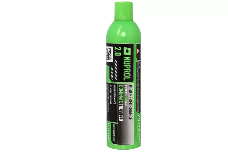 2.0 Botella de gas verde 145 PSI premium Nuprol