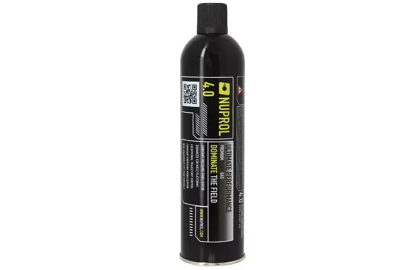 4.0 Botella de gas negro 210 PSI premium Nuprol