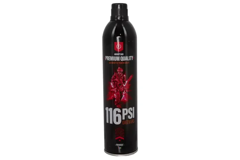 Bombona de gas verde 116 PSI 500ML Powair