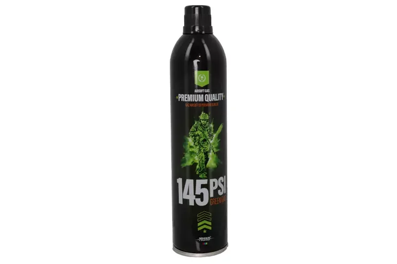 Botella de gas verde 145 PSI 500ML Powair