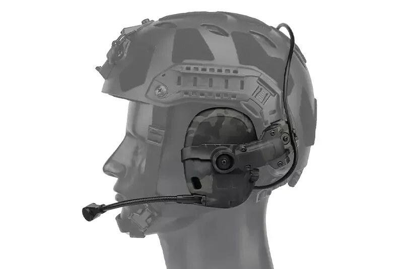 Casco táctico GEN6 Auricular tipo AMP Multicam Negro WOSPORT