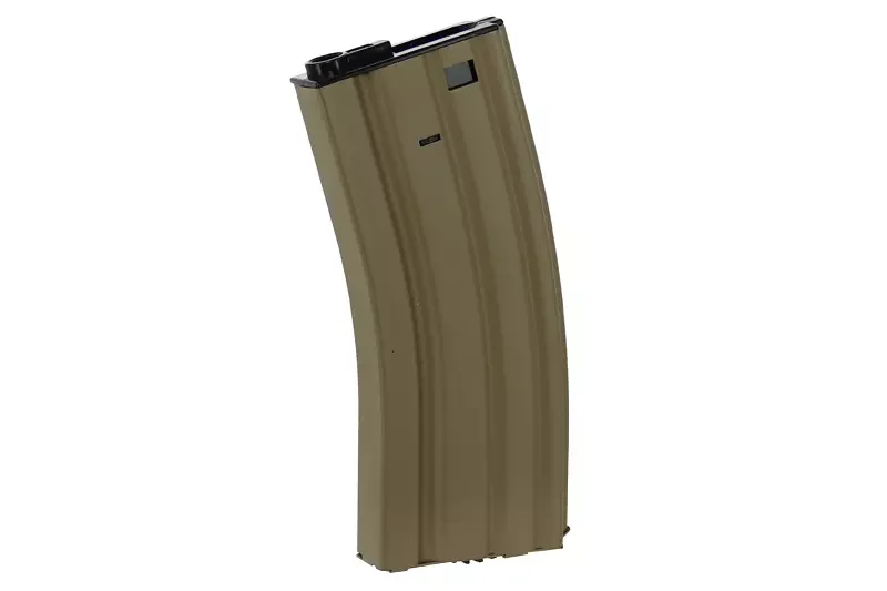 Cargador metálico Hi-cap de 300 cartuchos para M4 AEG bronceado Lancer Tactical