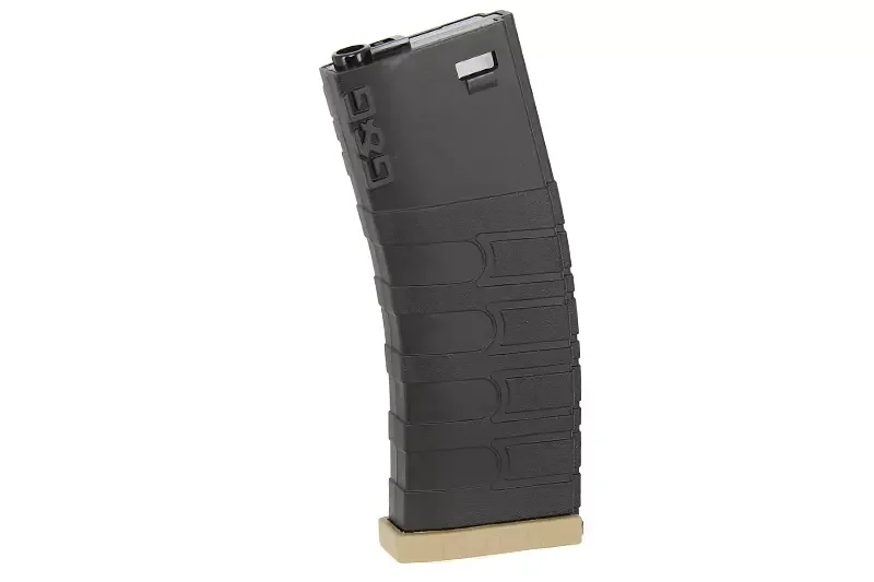 Cargador M4 Mid-Cap 120 cartuchos Negro / Tan G&G Armament
