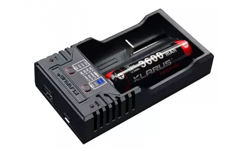 Cargador para 2 pilas recargables KLARUS