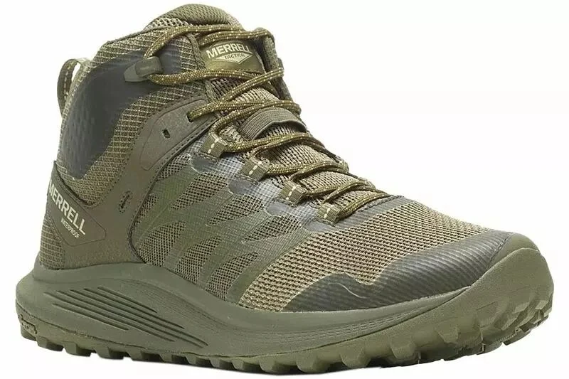 Zapatillas NOVA 3 MID Tactical WP Verde oliva Merrell