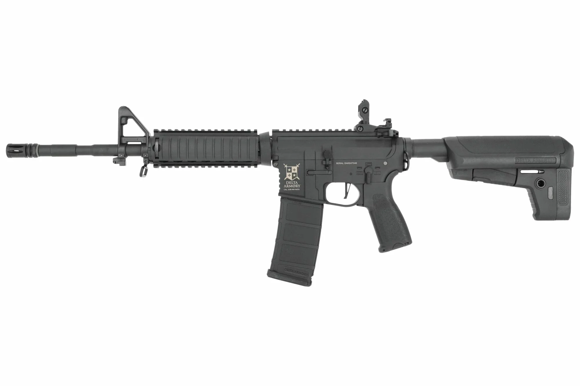 Réplica AR15 RIS CHARLIE Negro Delta Armory AEG