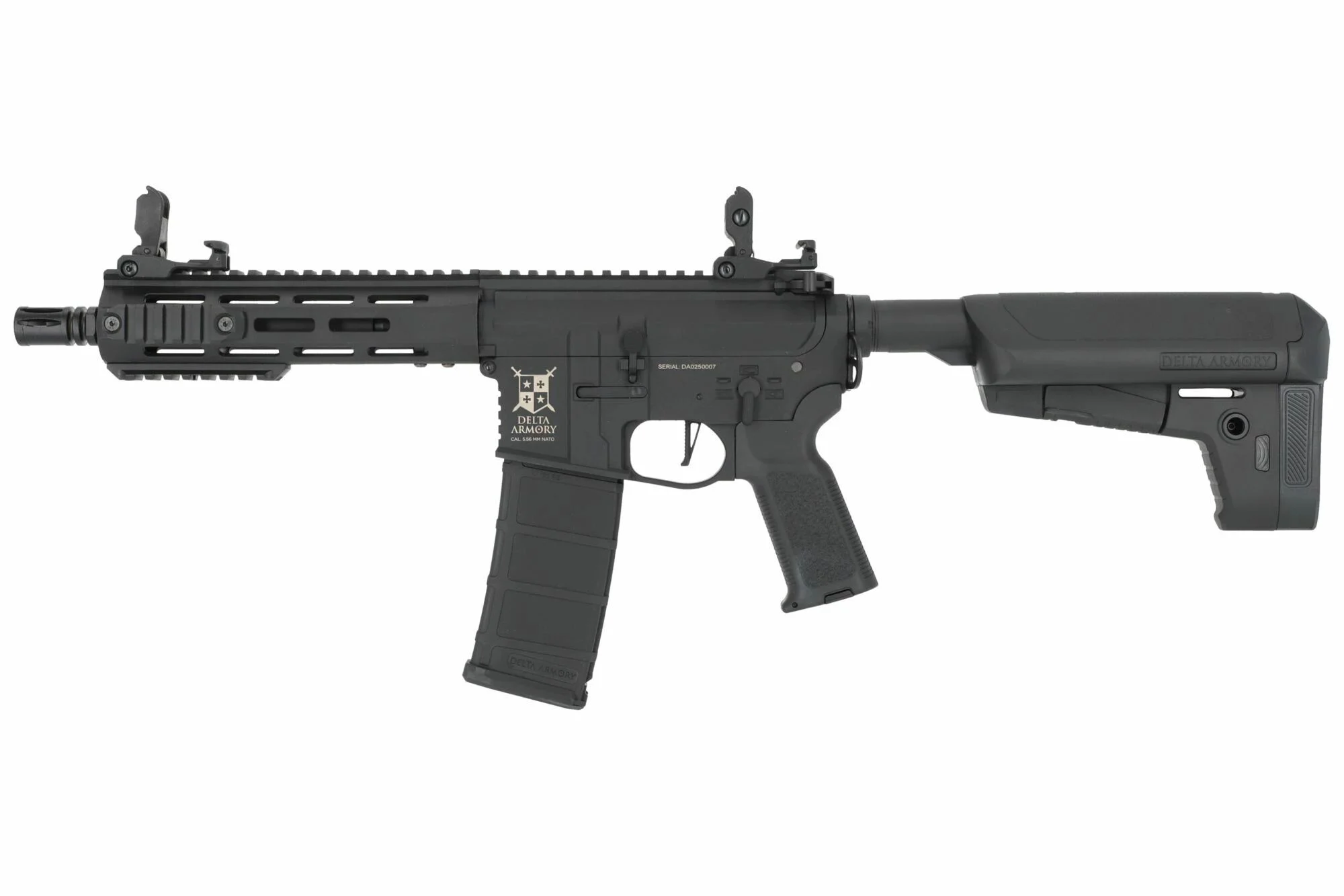 Réplica AR15 M-LOK 8" CHARLIE Negro Delta Armory AEG