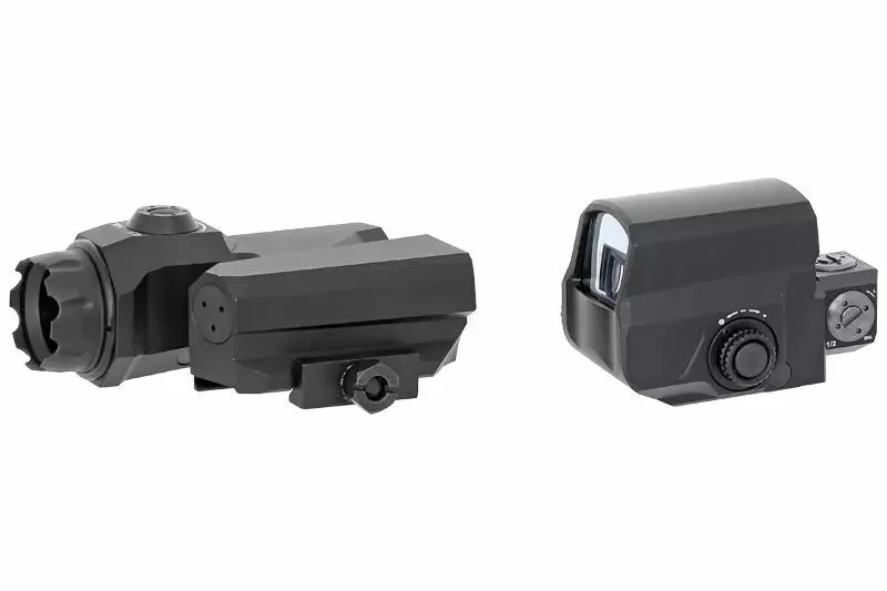 Juego de miras LCO Red Fist y lupa D-EVO Black T-Eagle