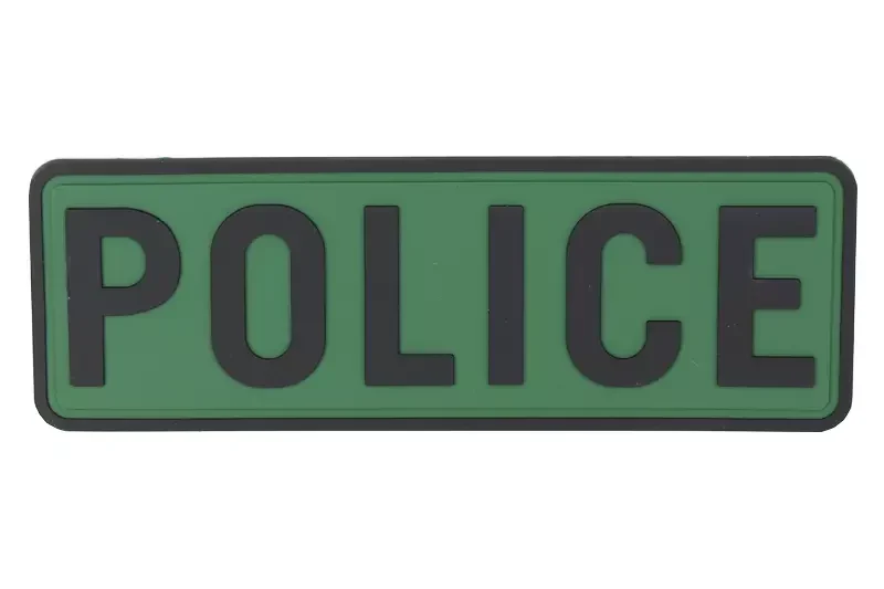 Parche PVC Policía Grande Negro / Verde Emerson