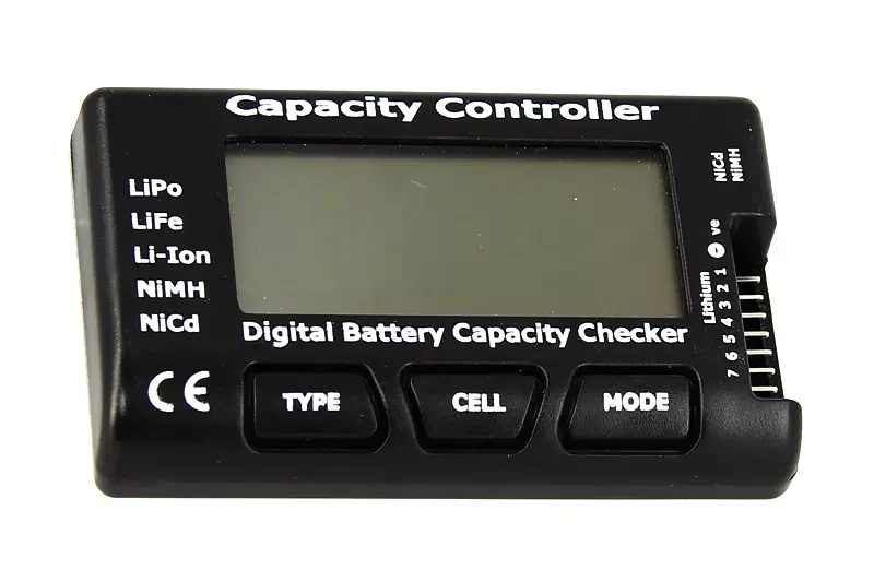 Comprobador de baterías Controlador de capacidad LiPo / LiFe / NiMh Emerson