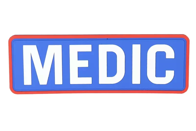 Parche PVC Médico Grande Azul / Blanco Emerson