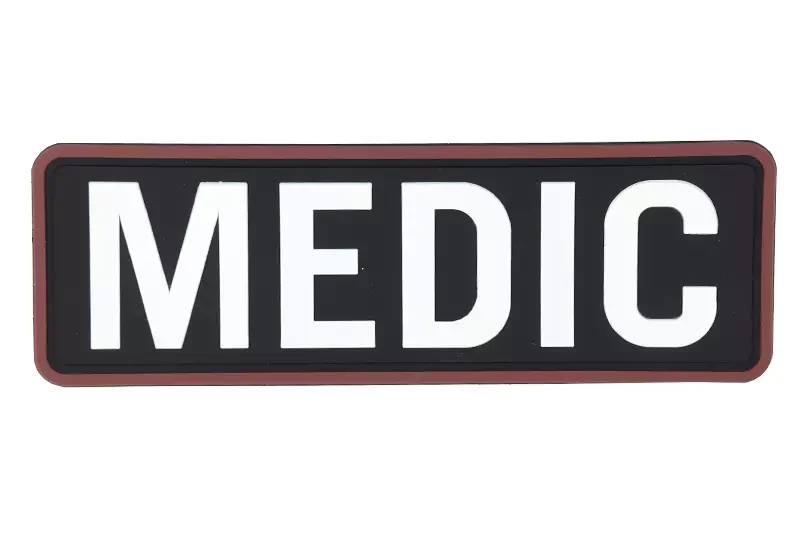 Parche PVC Medic Grande Negro / Blanco Emerson