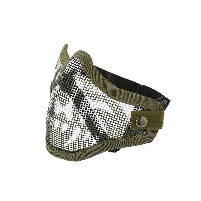 Masca Plasa Metal Craniu Olive