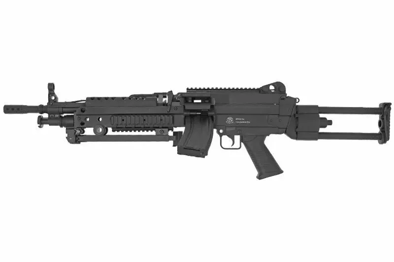 Réplica FN Herstal M249 Para Fibra de Nylon Disparador Electrónico AEG