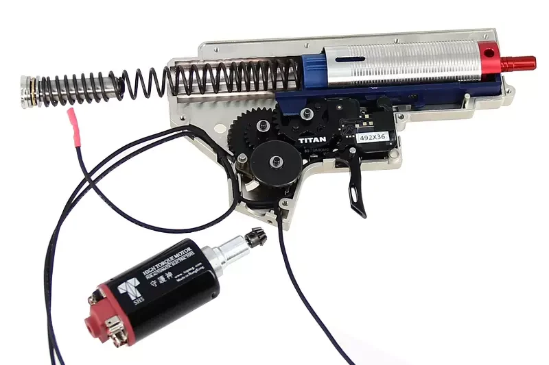 Gearbox V2 tipo M4 full upgrade Dual Sector Gear TITAN II Bluetooth