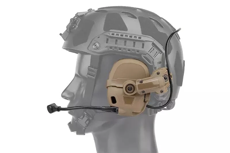 Casco táctico GEN6 Auricular tipo AMP Tan WOSPORT