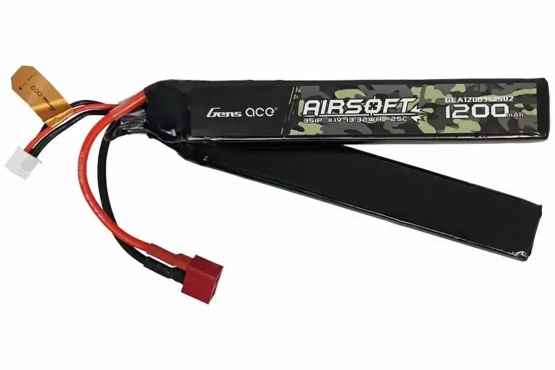 Batería LiPo doble stick 11.1v 1200mAh Dean Gens Ace