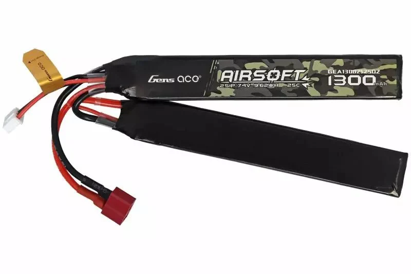 Batería LiPo doble stick 7.4v 1300mAh Dean Gens Ace
