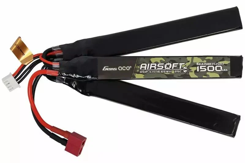 Batería LiPo triple stick 11.1v 1500mAh Dean Gens Ace