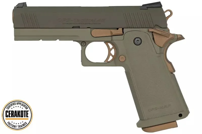 Hi-Capa 4.3 OD/Verde Bosque Tokyo Marui Gaz Cerakote