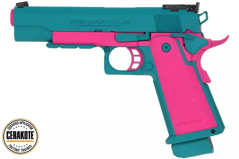 Hi-Capa 5.1 Rosa / Azul Tokyo Marui Gaz Cerakote