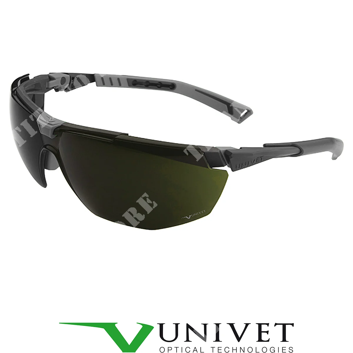 GAFAS 5x1 BALISTIC NEGRO VERDE LENTE G15 UNIVET (5X1B030105)