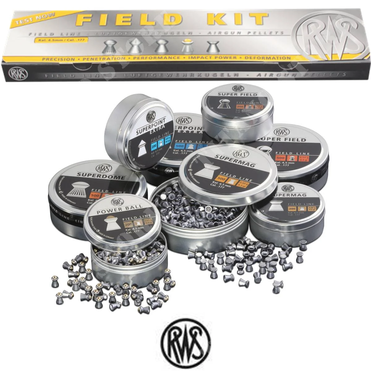 PLUMBINI FIELD KIT CAL 4,5mm 5x200 Pzs RWS (RWS-2319083)