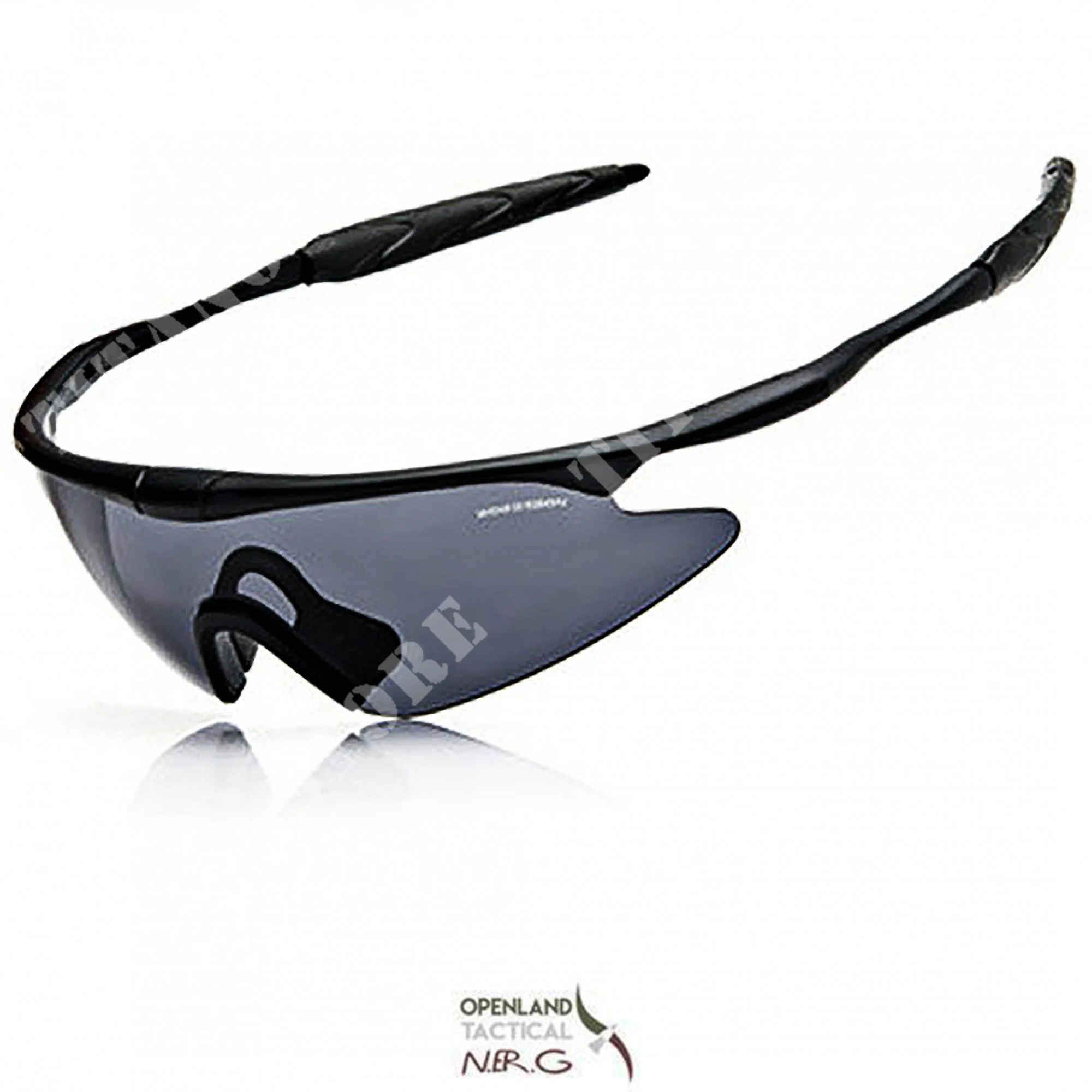 GAFAS BALÍSTICAS MARCO NEGRO OPENLAND LENTE HUMO (OPT-UM002 01)